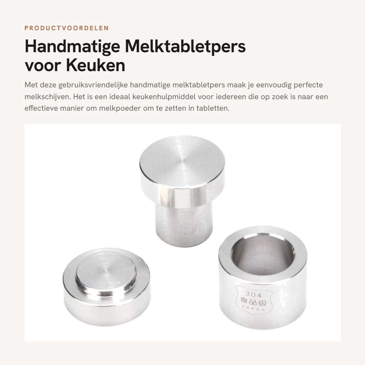 Dailygoods - Handmatige Melktabletpers voor Keuken Gebruik