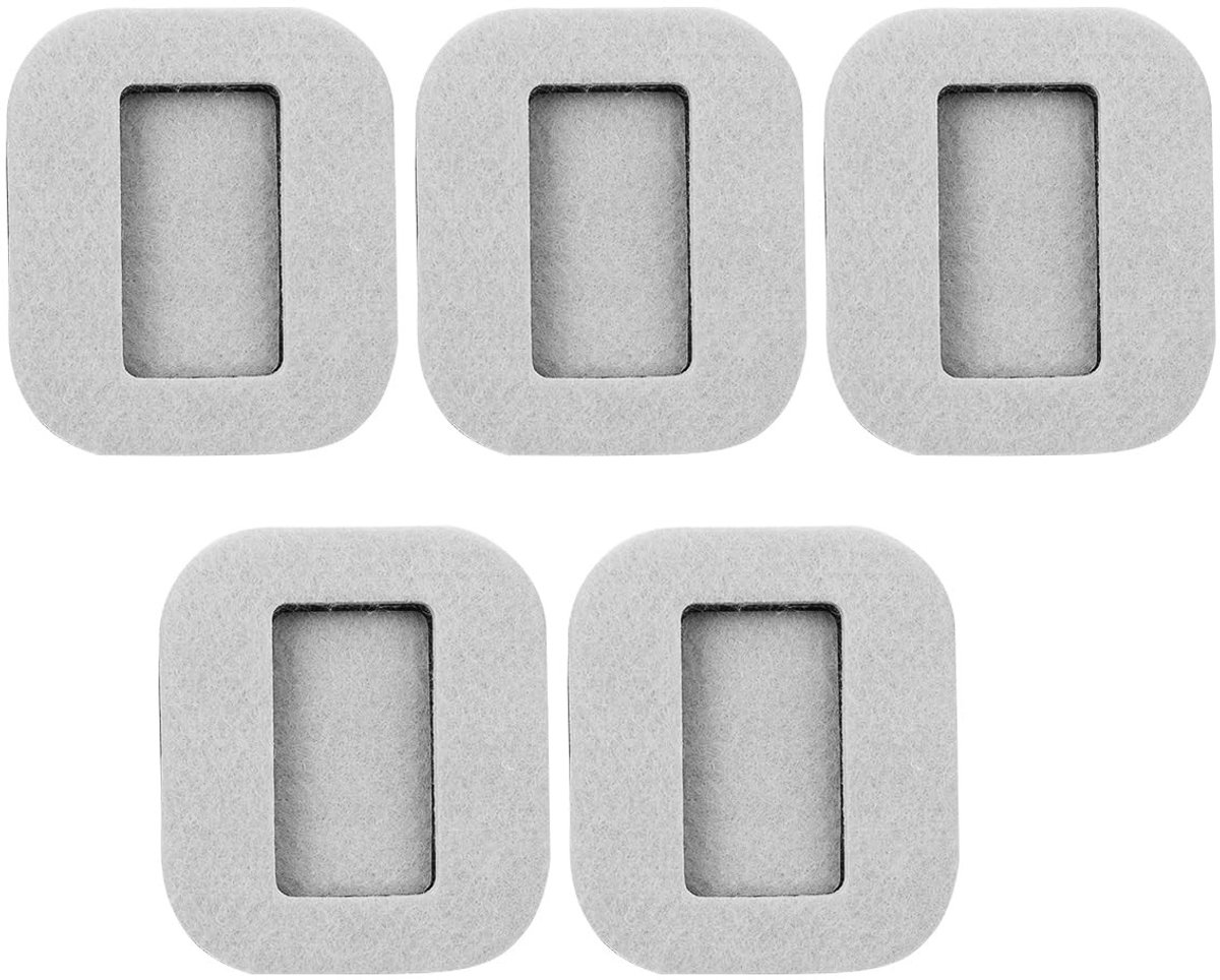 Dailygoods- Meubelwielbekers 5 Stuks - Vloerbeschermers - Antislipbasis - Vermindert Geluid/Wrijving - Geschikt voor Meubels - Vilt Rechthoekig