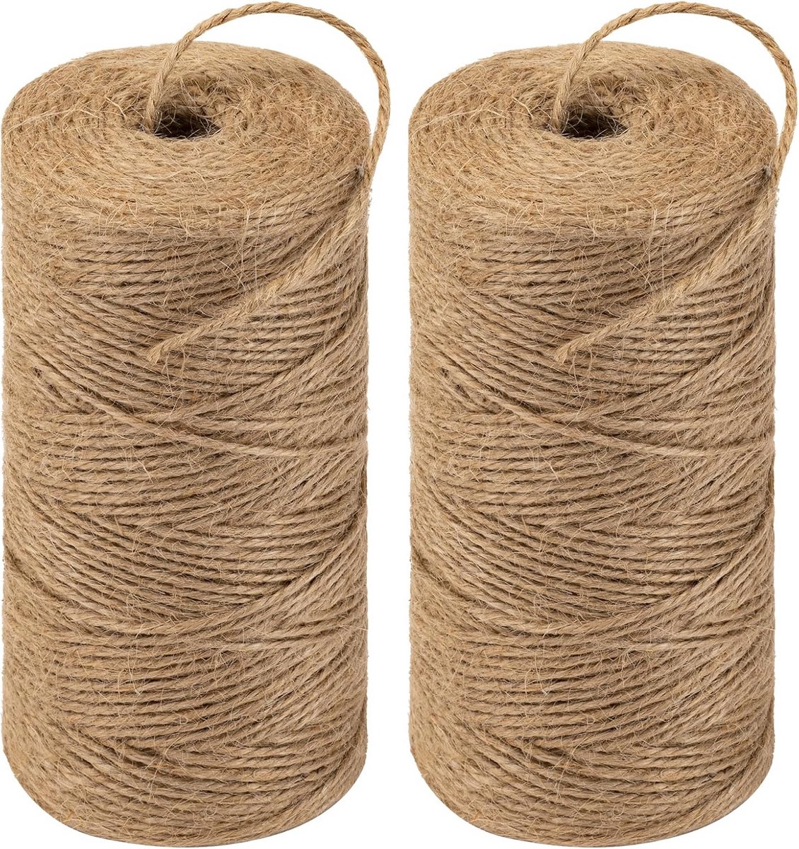 Natuurlijk Jute Touw - Hennep Touw - Knutselen en Tuinieren - Milieuvriendelijk Materiaal - 400 Meter - Bruin