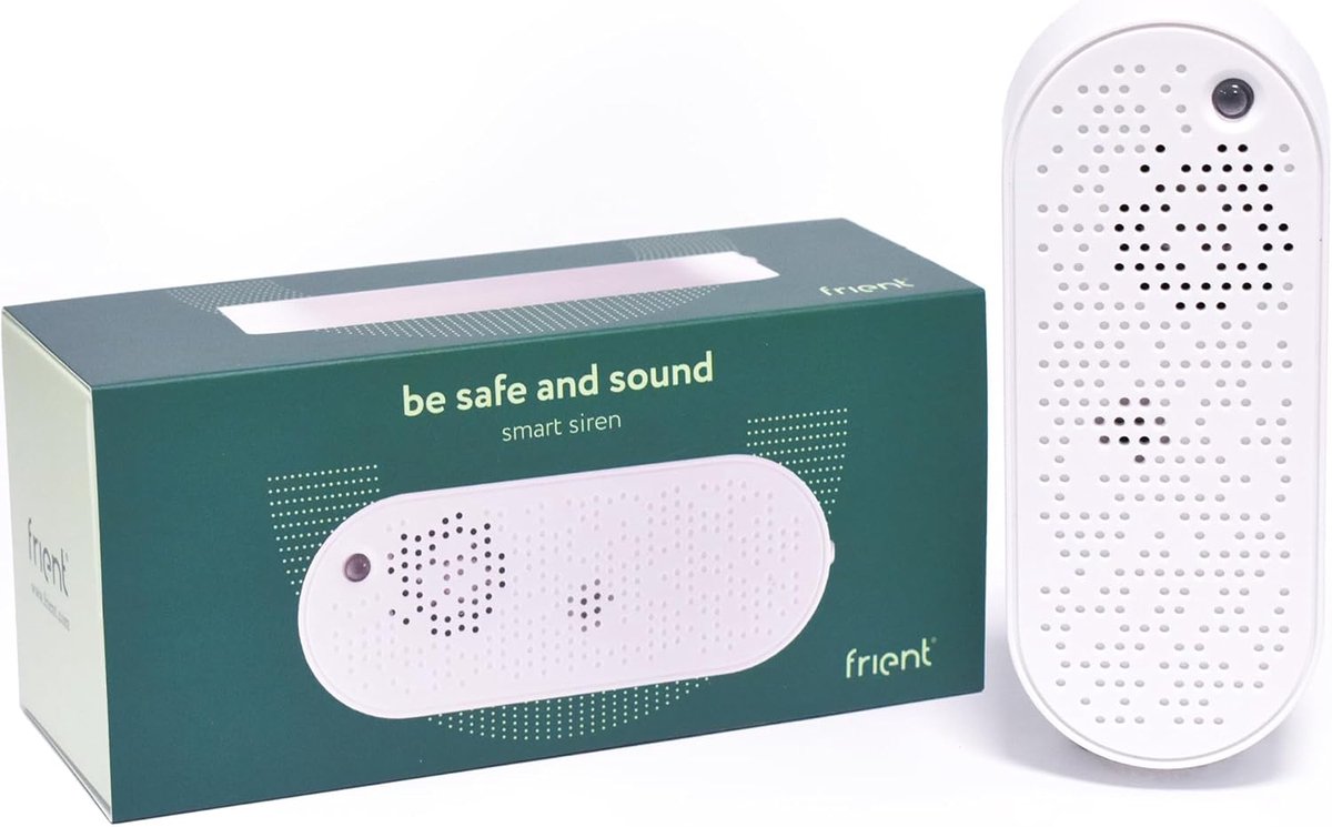 Slimme Sirene - Alarm Geluid - Beveiliging Huis - Met Batterij Backup - 90 dB - Wit