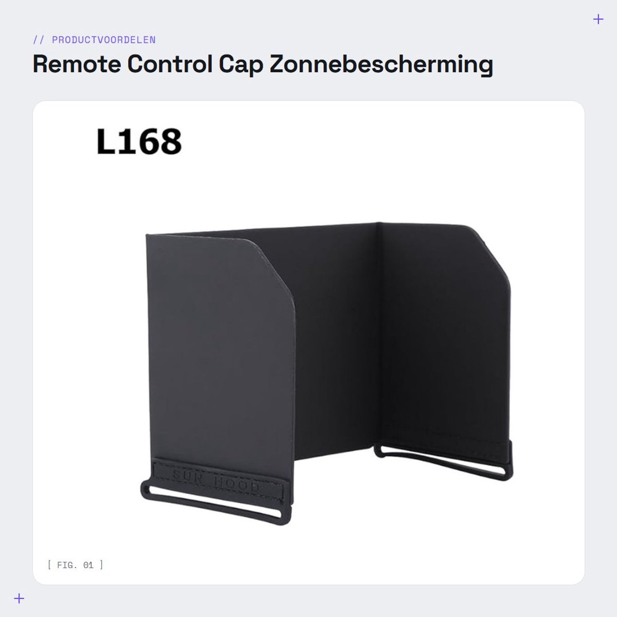 Dailygoods- Afstandsbedieningskap Duurzaam - Zonnekap Telefoon/Tablet - Opvouwbaar - Lichtgewicht - Antireflectie - Geschikt voor Drone Spark/4/Osmo