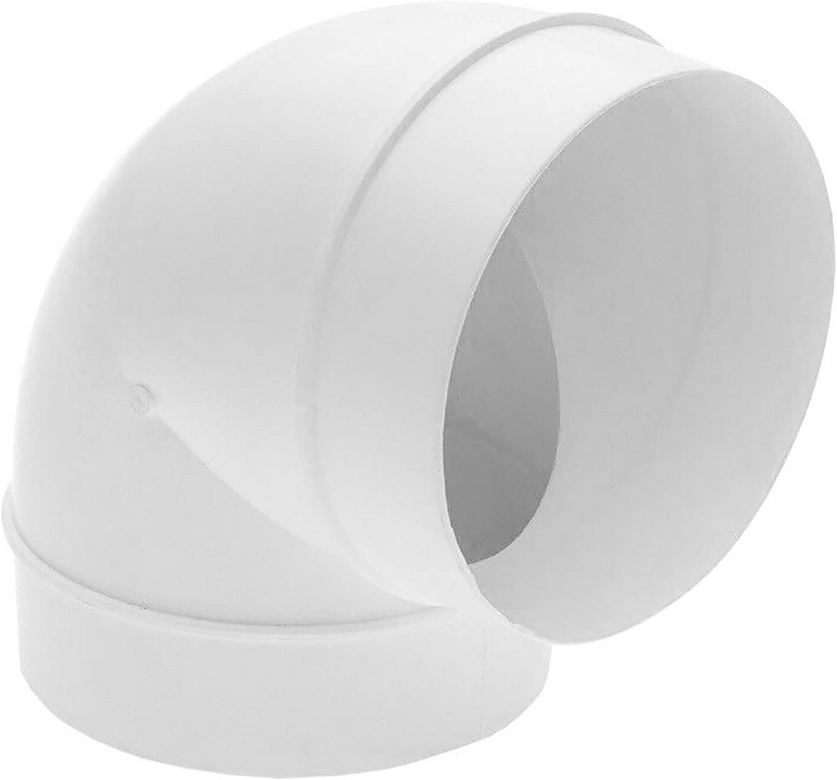 Droger Afvoerbocht - Ventilatieslang Connector - Droger Ontluchting - 90 Graden Hoek - 100mm Diameter - Wit