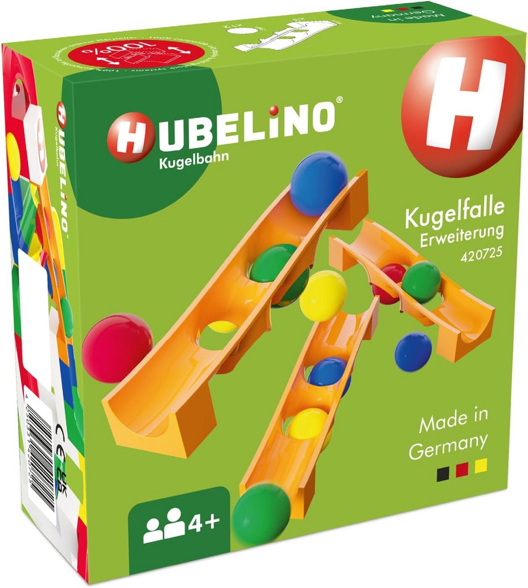 Kogelbaan Uitbreiding - Knikkerbaan Onderdelen - Spelenderwijs Leren - 100% Compatibel - 15 Delen - Multicolor