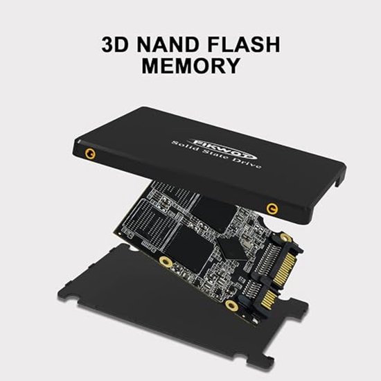 Interne SSD - Solid State Drive - Snellere Computer - 3D NAND Flash - 2 TB - Zwart — afbeelding 2