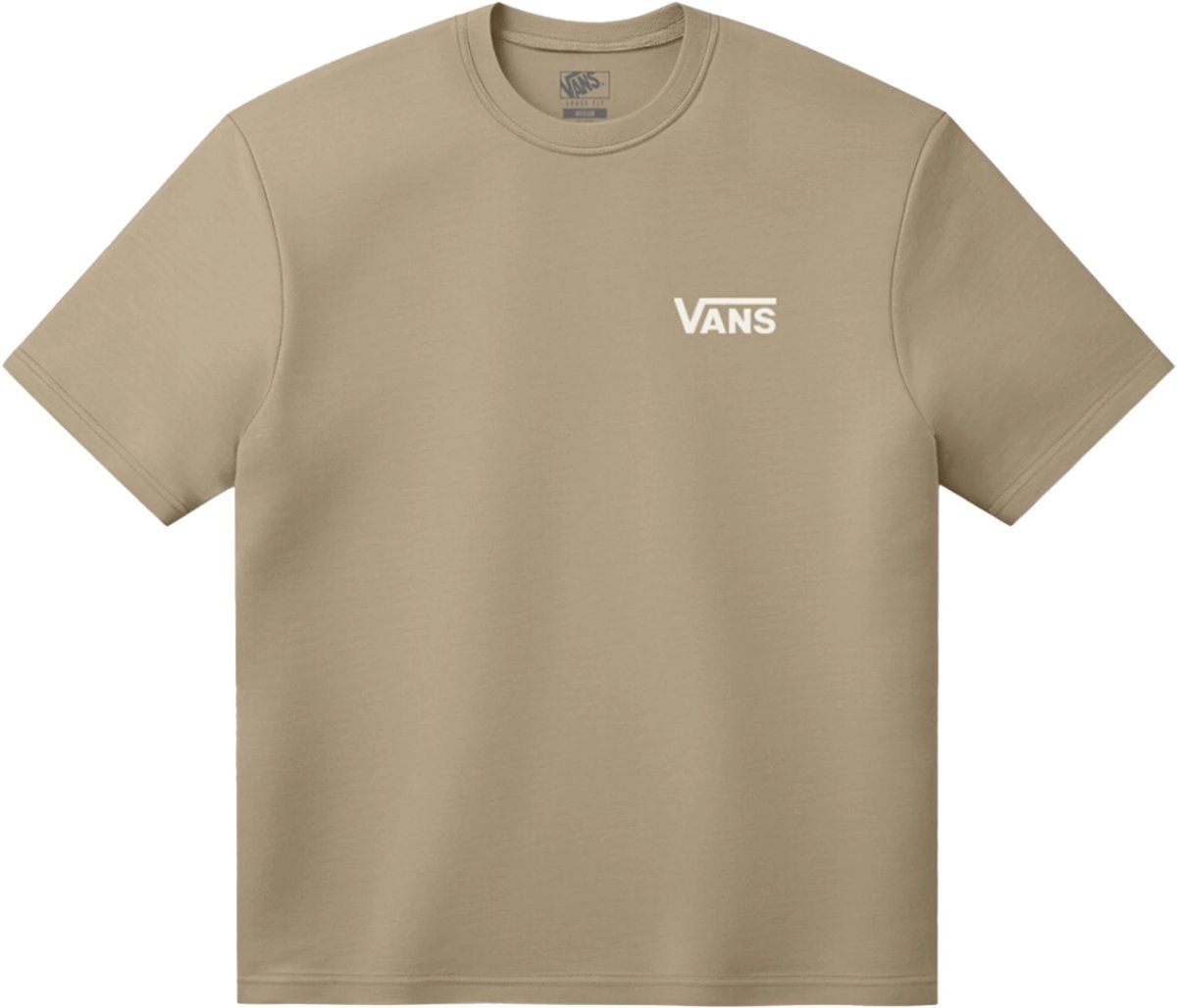 Vans left chest ii loose ss t-shirt in de kleur . Bruin