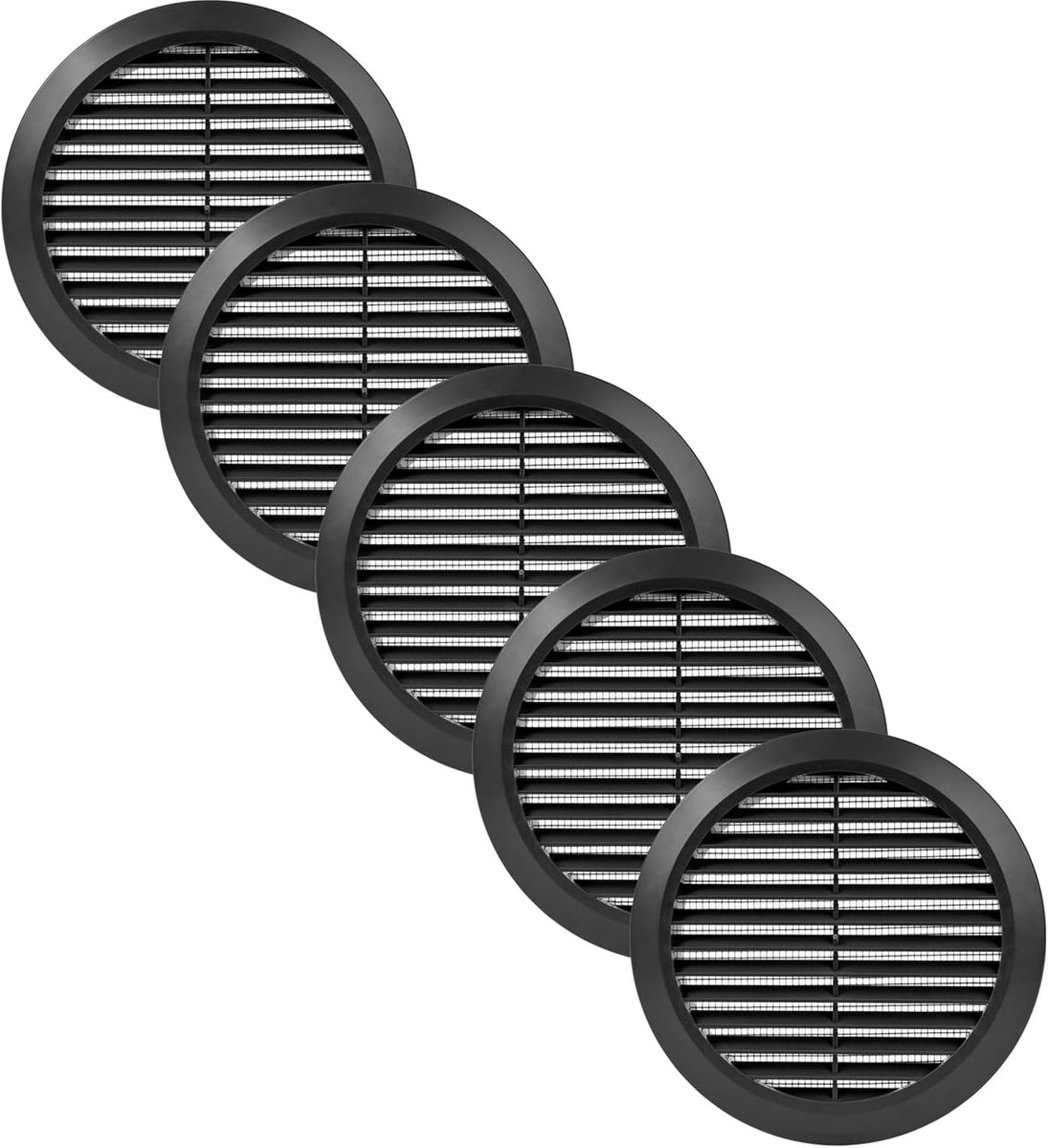 Ventilatieroosters - Grill Covers - Binnenklimaat Verbeteren - Ingebouwd Insectennet - 5 S