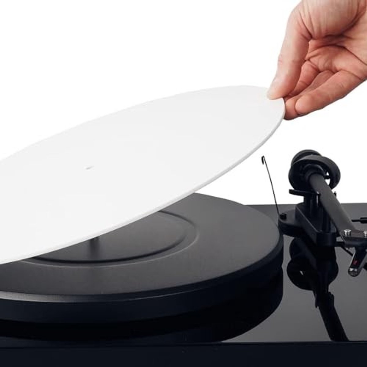 Dailygoods - Draaitafelmat - Slipmat voor 12 Inch Platenspeler - Vermindert Geluidsgeluiden - Acryl - Geschikt voor 33 1/3rpm en 45rpm Platen - Vervan...