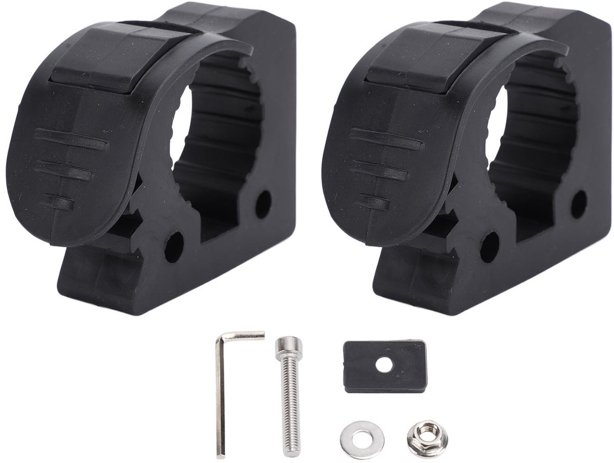 Dailygoods- Schophouder met rubberen klemmen - Snelsluiting - Wandmontage - Geschikt voor ATV/UTV - Voor bedrijfsvoertuigen - Diameter 1-1/7 inch tot 1-3/7 inch - Gereedschapshouder
