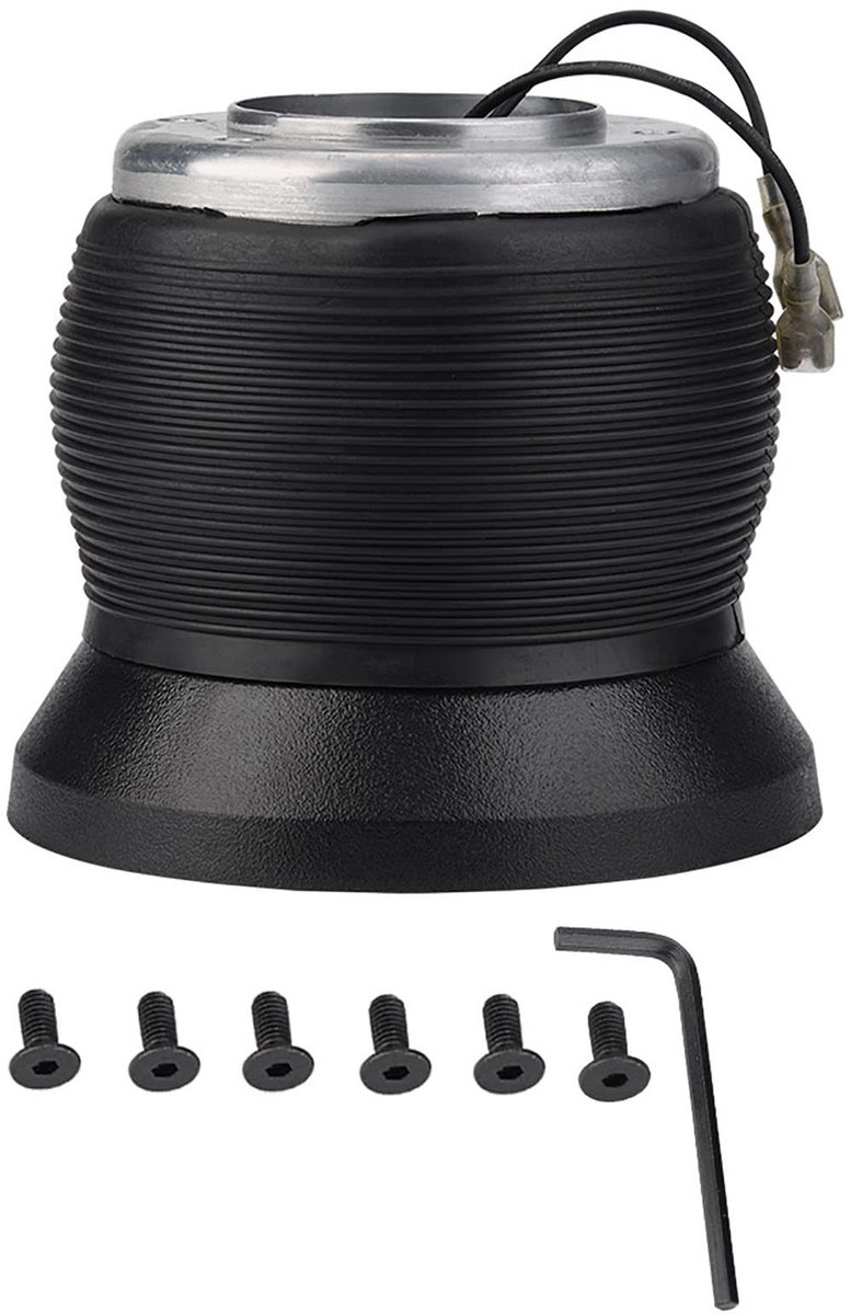 Dailygoods - Sportstuurwiel naaf 21 mm - Stuuradapter - Duurzaam ontwerp - Standaard 6-gaats patroon - Geschikt voor W123 W124 W126 190E