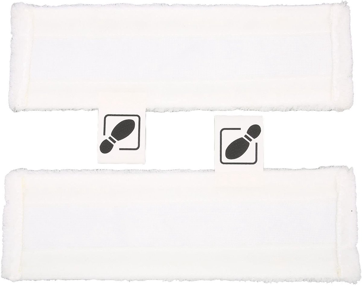 Dailygoods- Stoomreiniger Pads 2 Stuks - Vervangende Pads - Geschikt voor SC1/SC2/SC3/SC4/SC5 - Krachtige Reiniging - Materiaal: Vezel - Afmetingen: 33,5 x 10,5 cm - Reinigingspad