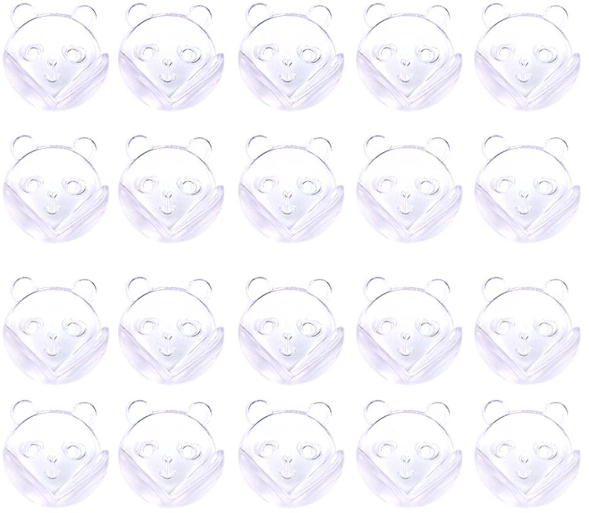 Dailygoods- Veiligheidshoekbeschermers 20 Stuks - Zachte Tafelhoekbeschermers - Babyproofing Hoekbescherming - Doorzichtige Meubelhoekbescherming - Effectabsorberend PVC - Niet-giftig en Smaakloos - Hoekbeschermers