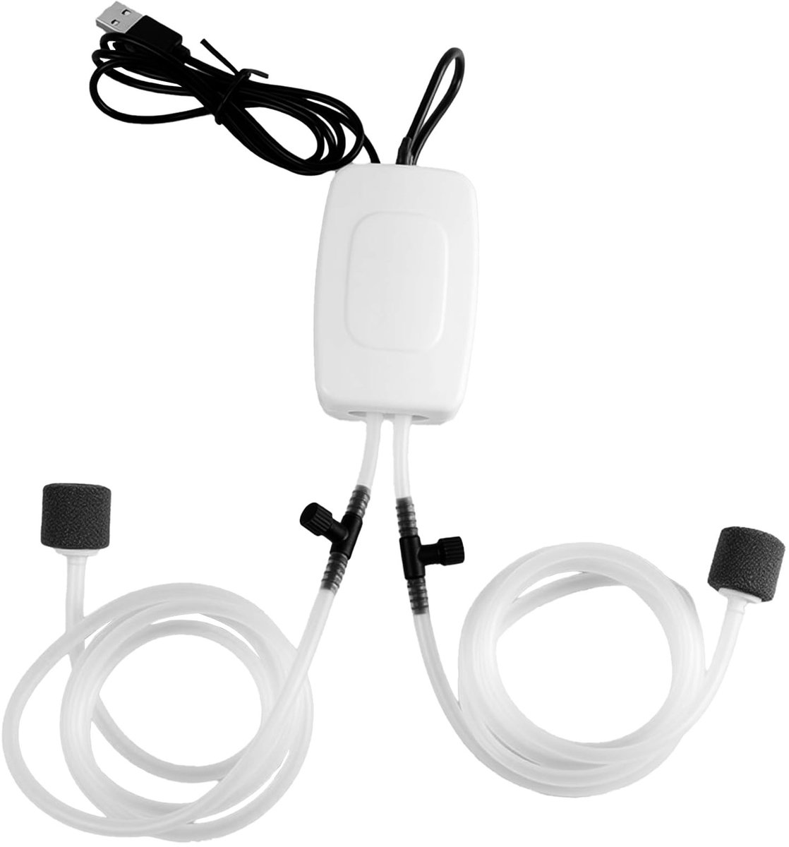 Dailygoods - USB Mini Aquarium Luchtpomp met Dubbele Luchtsteen