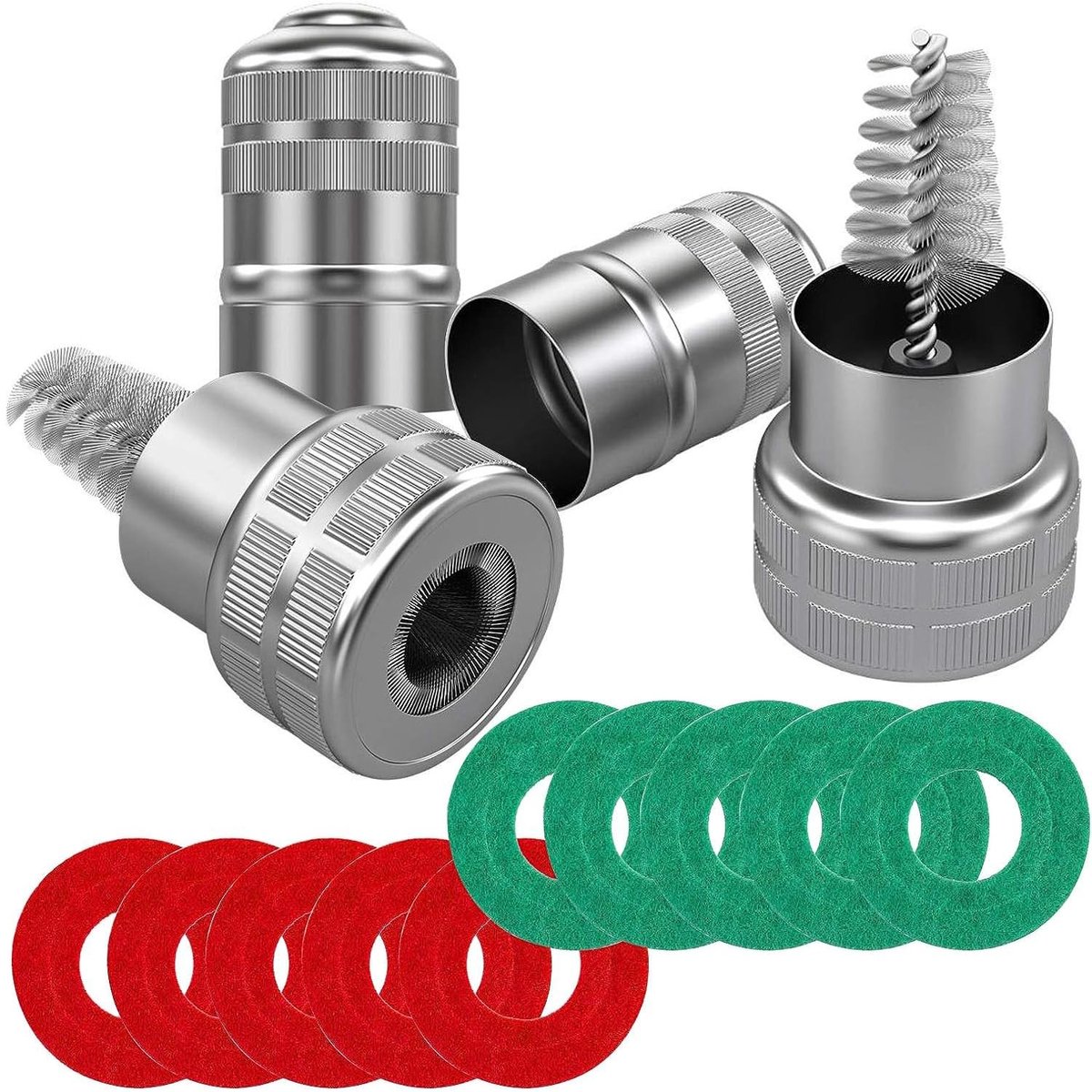 Dailygoods - Accuklemmen Set - 12-delige Anti-corrosie Ringen - Voor Auto Batterijen - Reinigers - Betrouwbaar - Lange levensduur - Geschikt voor alle...