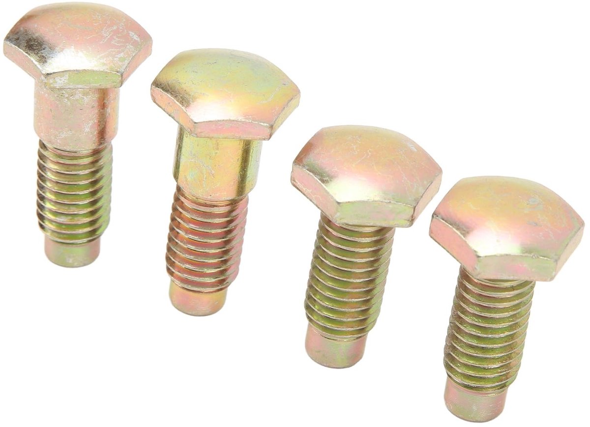 Dailygoods- Bevestigingsbouten Hoge Sterkte - 4 Stuks - Autogordelbouten - Betrouwbare Prestaties - Geschikt voor A/B-body - Duurzaam Metaal - Veiligheidsgordelbout