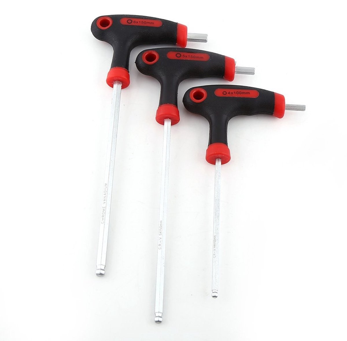 Dailygoods- Inbussleutelset - Duurzaam Materiaal - T-handgreep - Set van 3 (4/5/6 mm) - Multifunctioneel Ontwerp - Voor Fietsonderhoud - Fietsgereedschap
