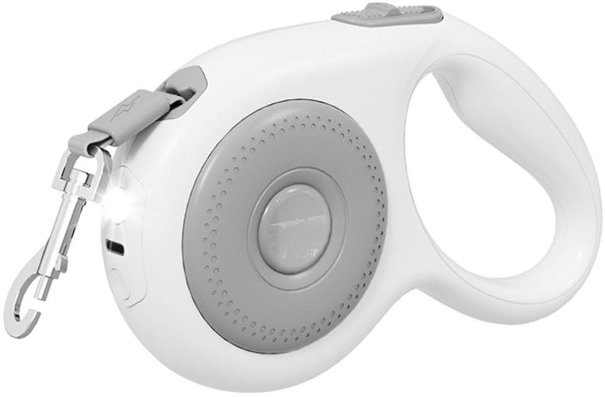 Dailygoods - Intrekbare Hondenriem met LED Verlichting en Antislip Handvat