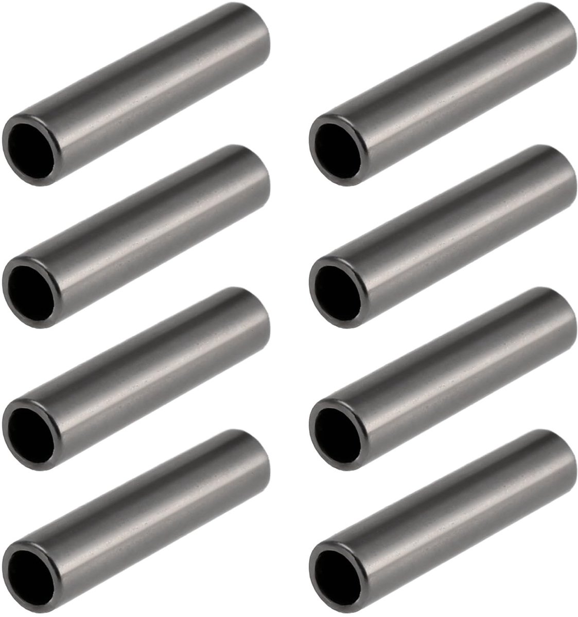 Dailygoods- Krimpmouwen 500 Stuks - Enkel Koper - 1,2x8 mm - Zwart - Geschikt voor Zeevissen - Corrosiebestendig - Visklemmen