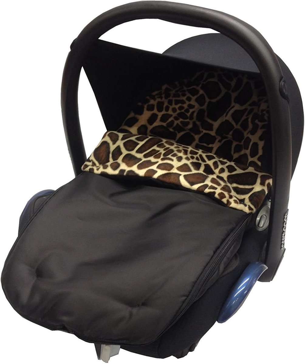 Autostoel Voetenzak - Zitkussen Voetenzak - Baby Comfortabel Houden - Wind- en Waterafstotend - 87 x 43 cm - Giraffe Print
