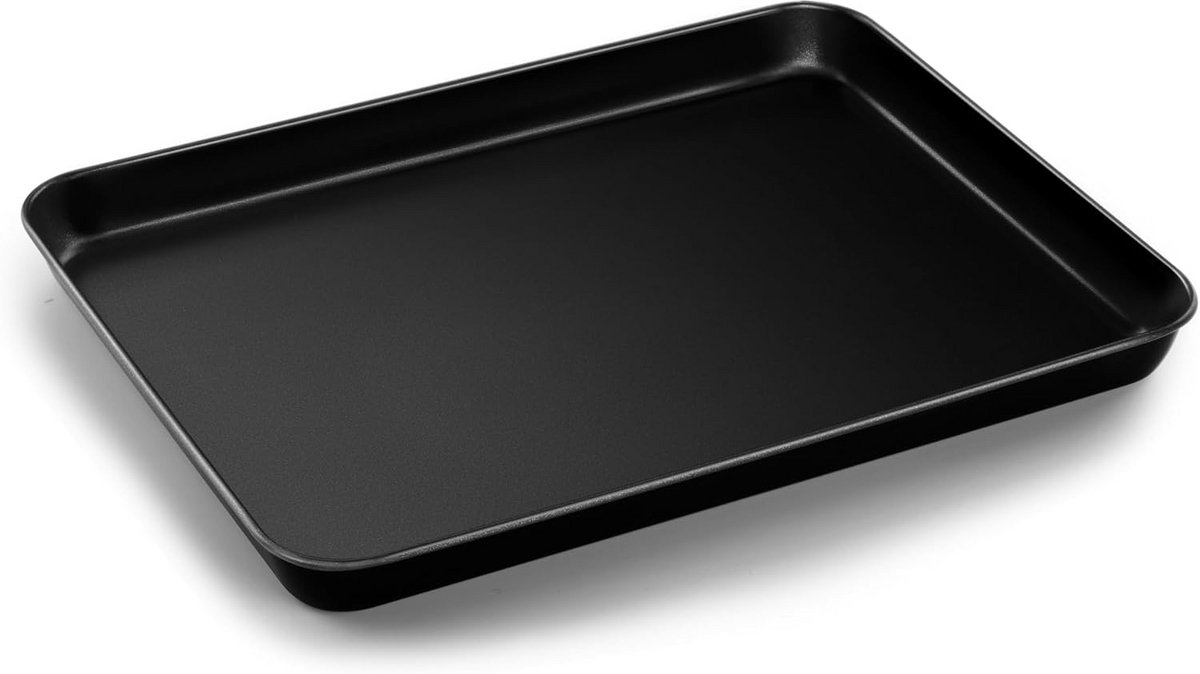 Bakplaat Ovenschaal Bakken en braden Antiaanbaklaag 31.5 cm Zwart