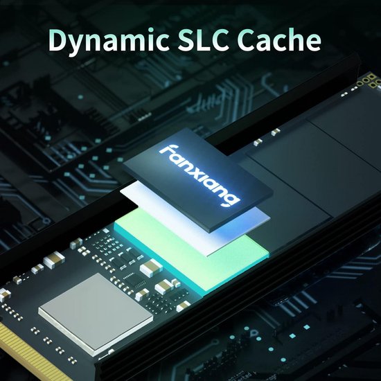 Interne SSD Schijf - Solid State Drive - Snelle Data Opslag - PCIe 4.0 Interface - 4TB Capaciteit - Zwart — afbeelding 4
