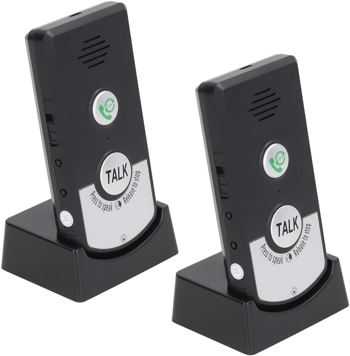 Draadloze intercom - Communicatiesysteem - Thuis communiceren - 1000 meter bereik - 2 basissen - Wit
