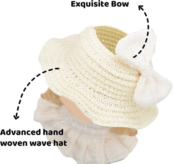 Handgemaakte 3-Delige Poppenkleding Set (17 cm) - Witte Mode & Accessoires van Merkloos — afbeelding 3