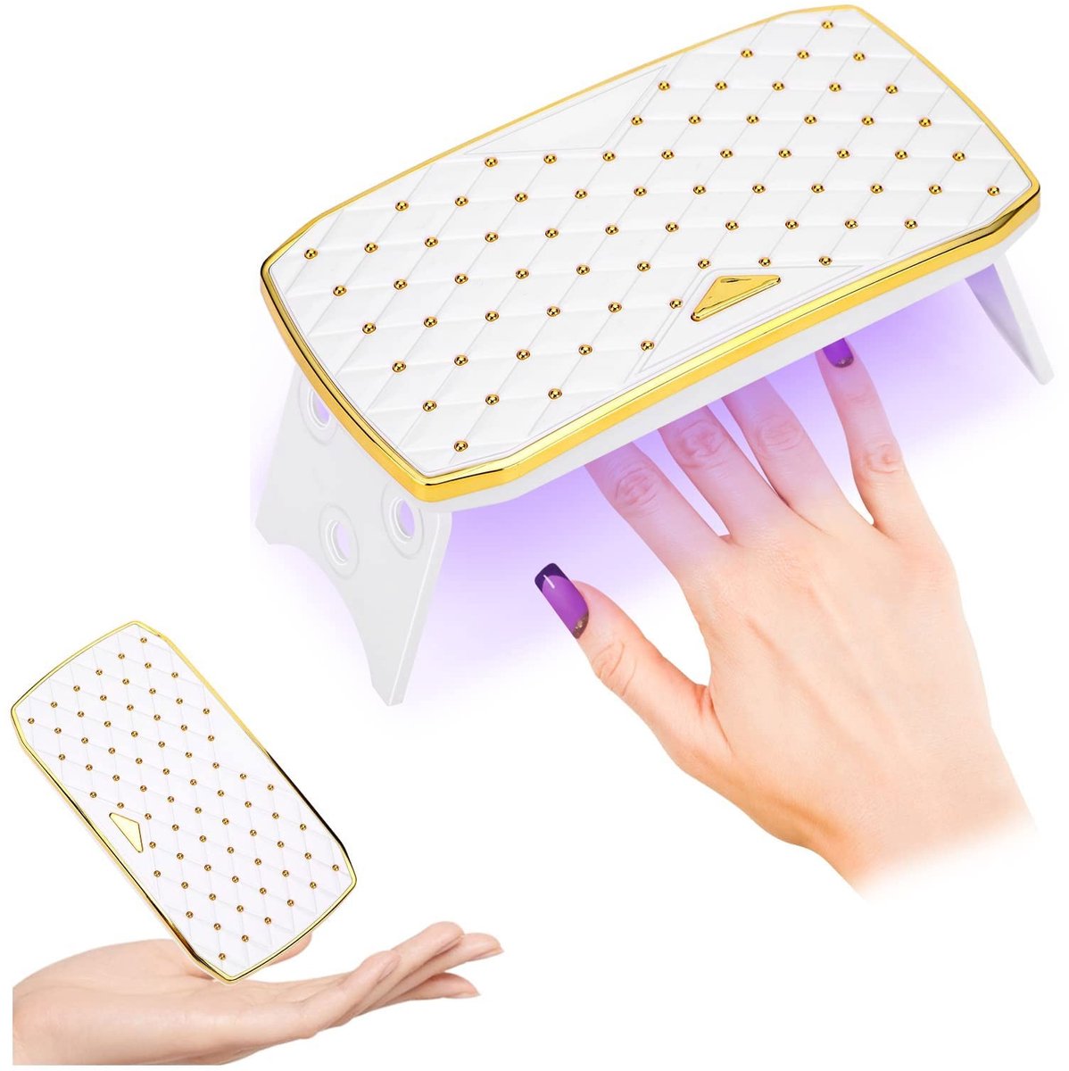 Dailygoods- Nagellamp 36W - Opvouwbare Uithardingslamp - LED/UV Lamp - Snelle Droogtijd - Milieuvriendelijk - 12 Lampkralen - Gelnageldroger