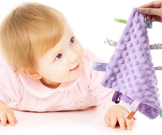 Zachte Sensorische Liefdesdeken met Taggies voor Baby's en Meisjes van Merkloos — afbeelding 5