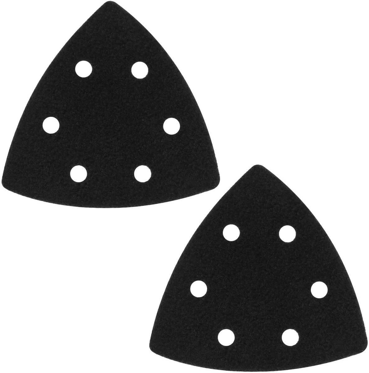 Dailygoods- Schuurpad 93mm - Set van 2 - Velours - 6 Gaten - Voor Driehoekige Schuurmachines - Beschermend en Flexibel - Schuurdiscs