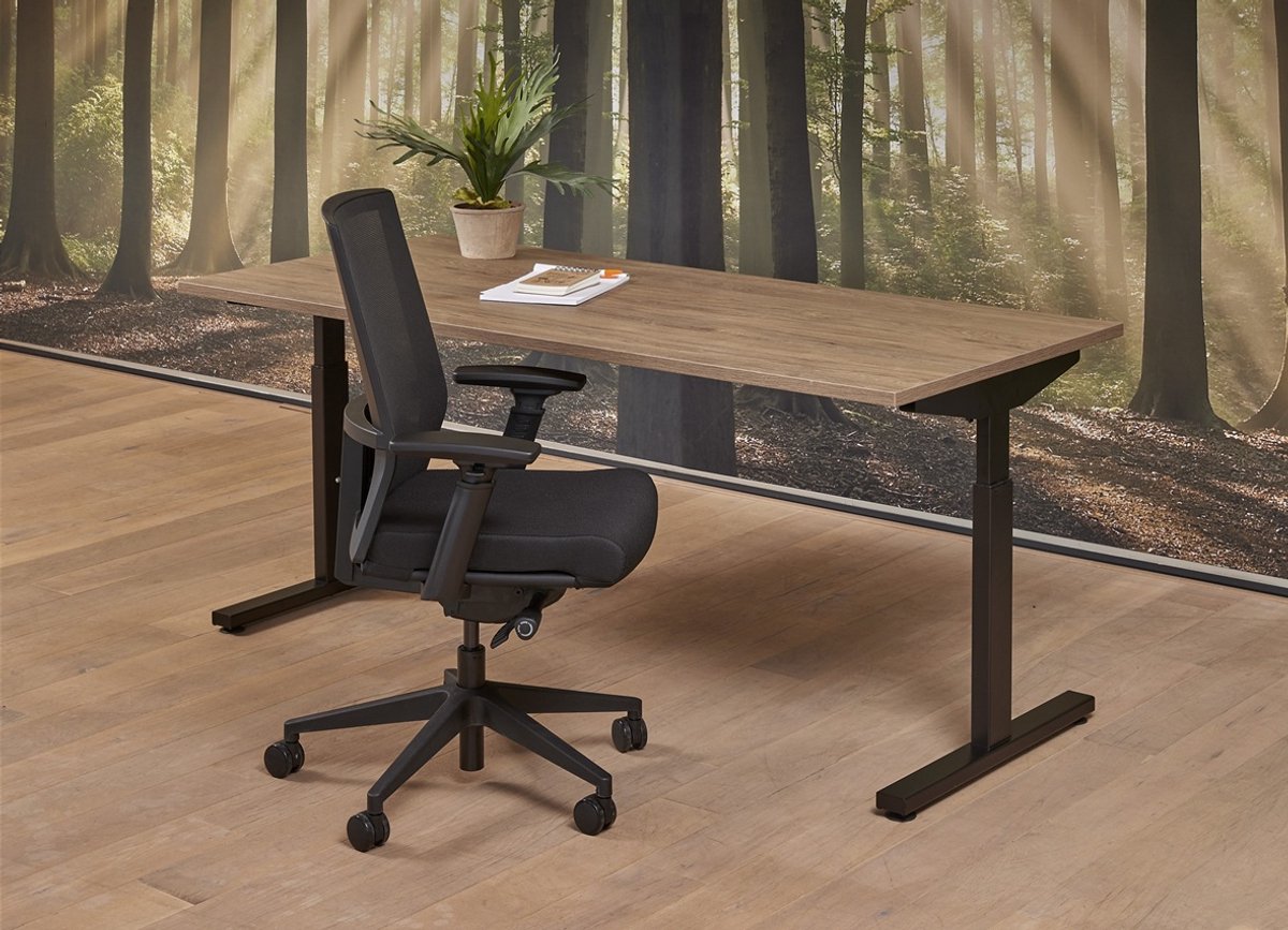 HHV | Bureau Easy 120x80cm | Kleurblad: Wit| Framekleur: Aluminium (RAL 9006)