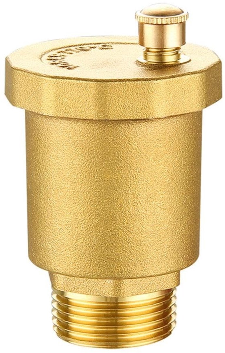 Dailygoods- Ontluchterventiel Automatische Messing - Buitendraad - Hoge Temperatuur - Corrosiebestendig - Eenvoudig te Installeren - Betrouwbare Afdichting - Luchtventiel