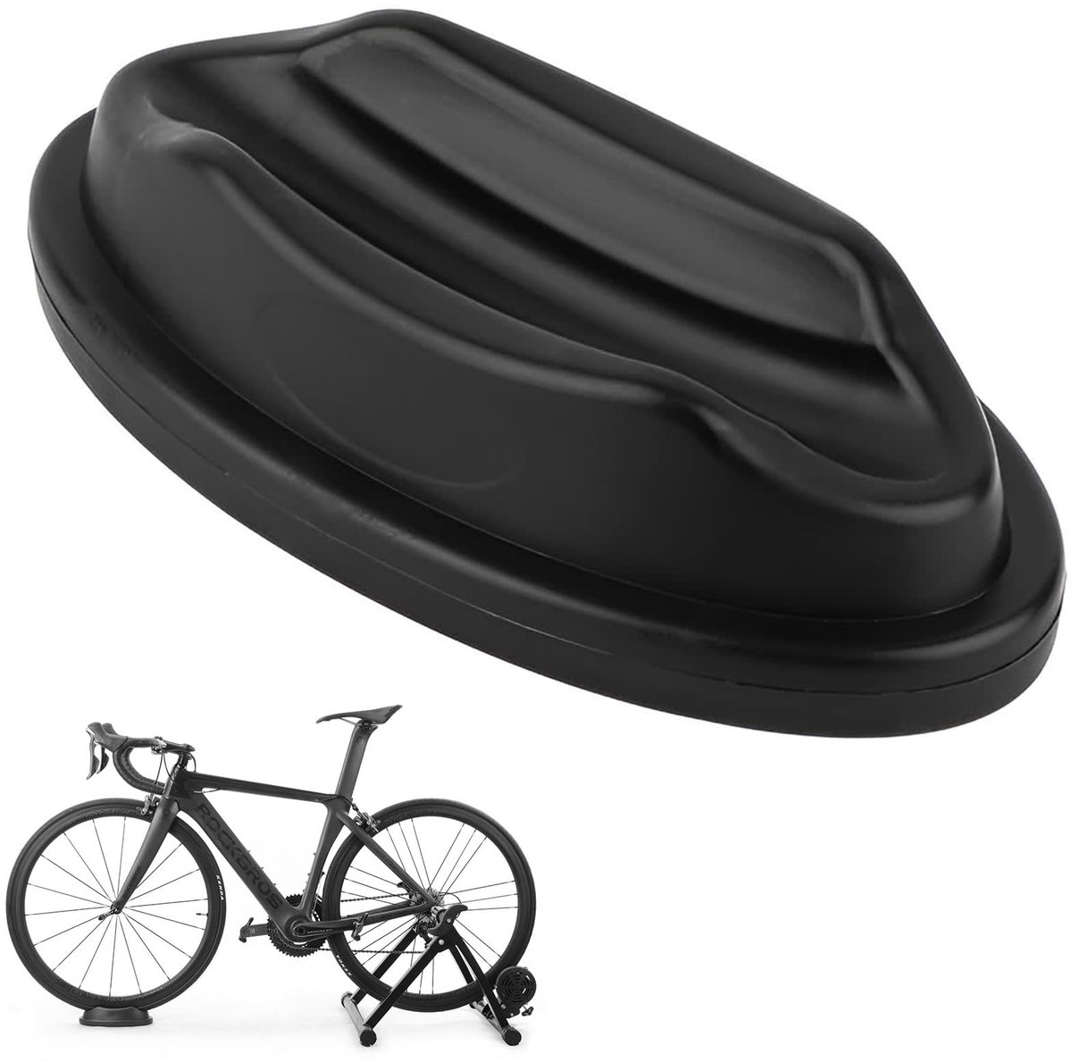Dailygoods- Voorwielsteun voor Rollentrainer - Fiets Voorwiel Riser Blok - Indoor Cycling Training - Stabiele Ondersteuning - Lichtgewicht - Duurzaam Kunststof - Afmetingen 23 x 11 x 6 cm - Fietsstandaard