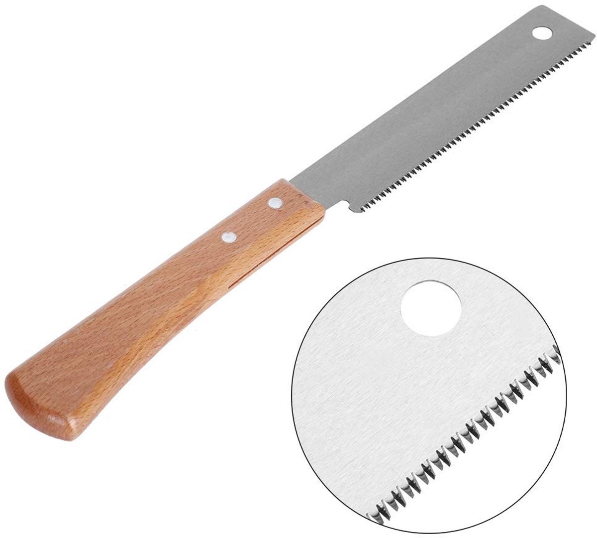 Dailygoods- Handzaag Nauwkeurig - Houten Handvat - Huishoudelijk - Japanse Trekzaag - Houtbewerking - 12 Inch - Zaag