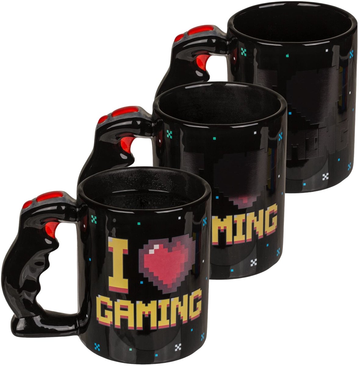 Dailygoods- Koffiebeker met controller-greep - Gamer Koffiemok - Keramiek - Inhoud 300ml - Thermo-effect - Blikvanger voor gamefans - Gamermok
