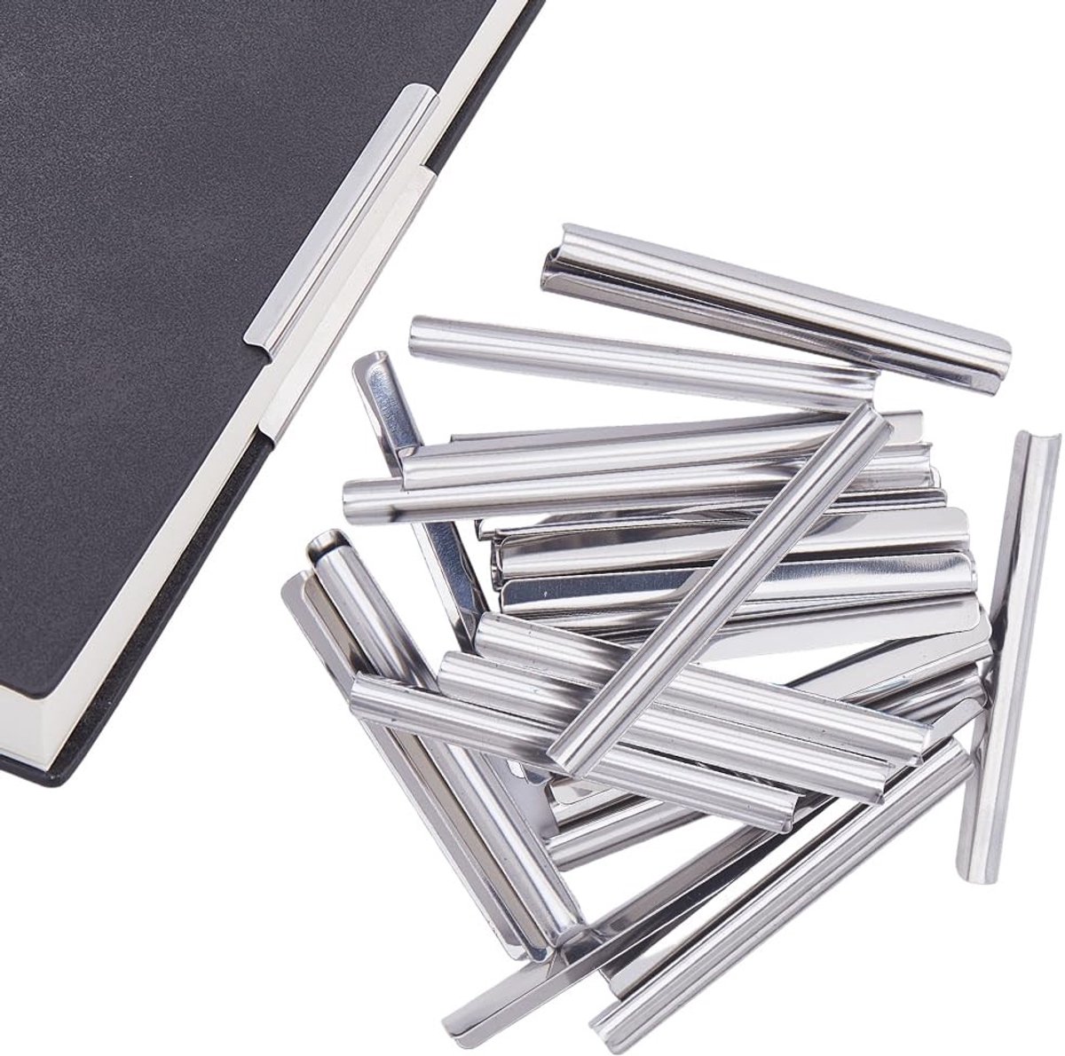 Dailygoods - 30 Stuks Metalen Boek Hoekbeschermer van Roestvrij Staal voor Notebooks en Fotolijsten