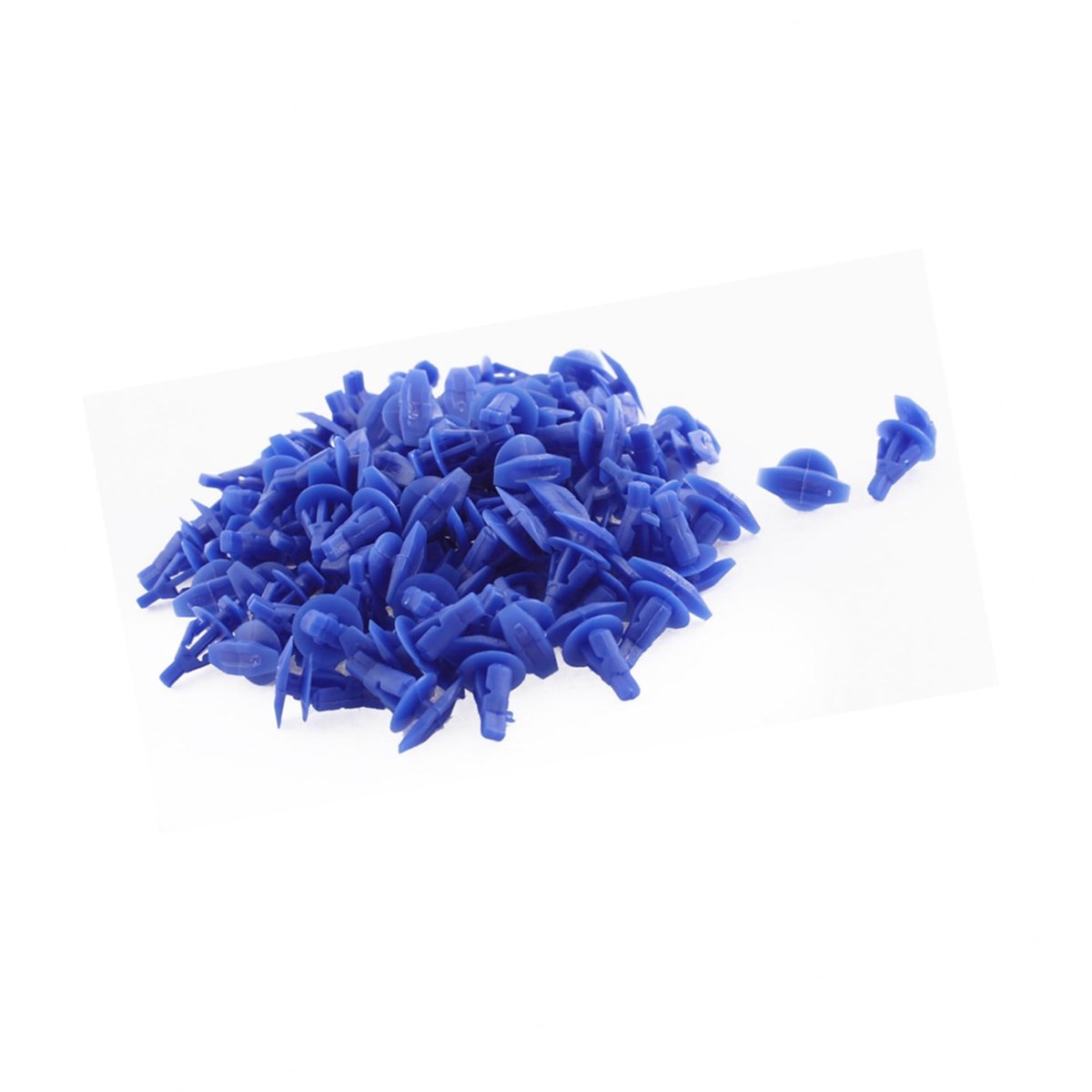Dailygoods- Deurbekleding Clips 100 Stuks - Kunststof Bevestigingsclips - Klinknagels - 8 mm Montagegat - Blauw - Geschikt voor Auto's