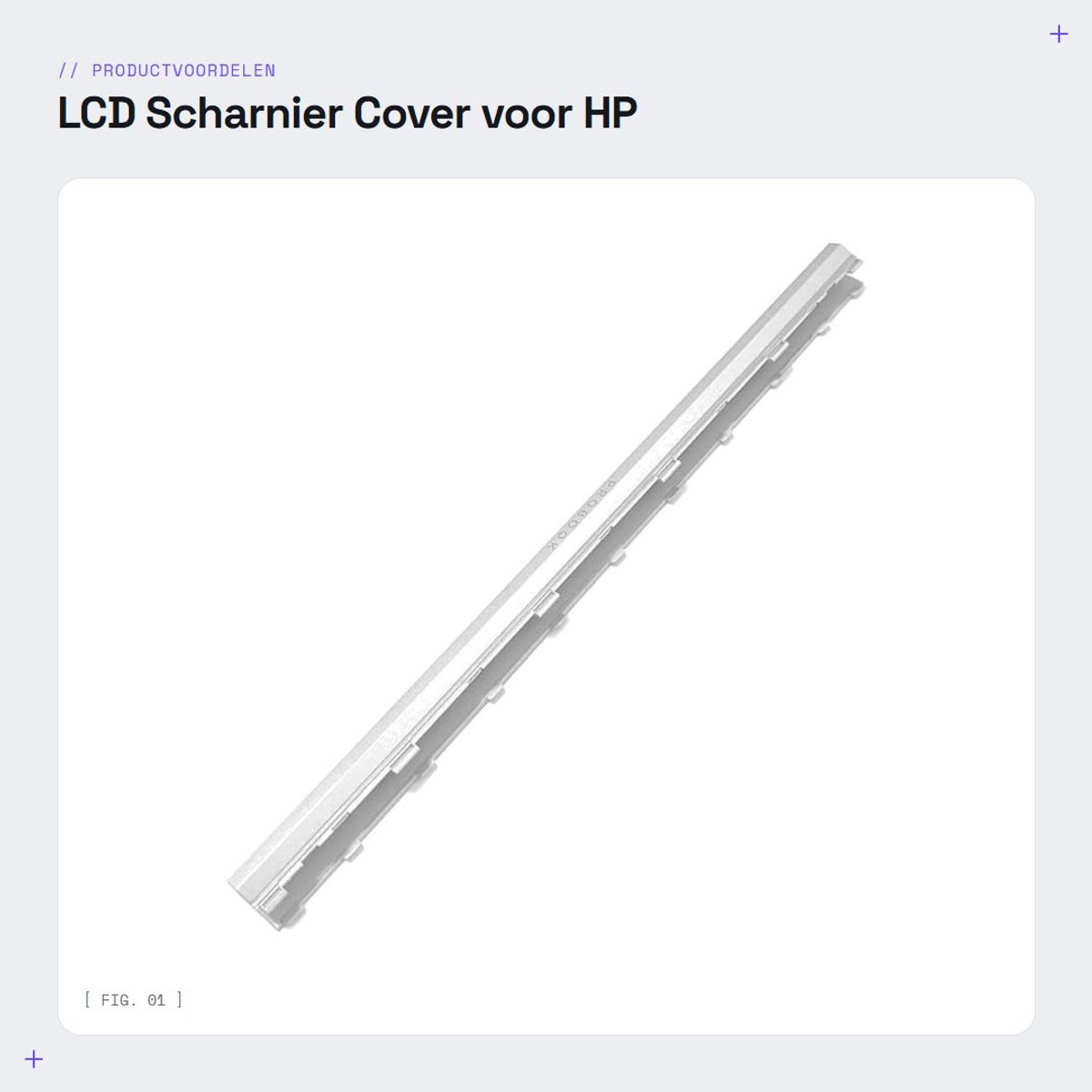 Dailygoods - LCD Scharnier Cover voor HP Probook 440 en 445 G8/G9