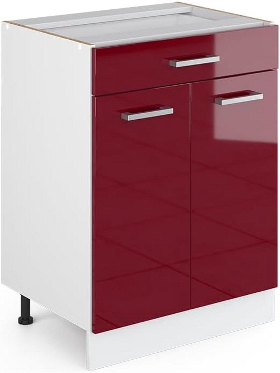 Keukenonderkast - Ladekast Keuken - Keuken Opbergen - Modulair Systeem - 60 cm Breed - Zwa