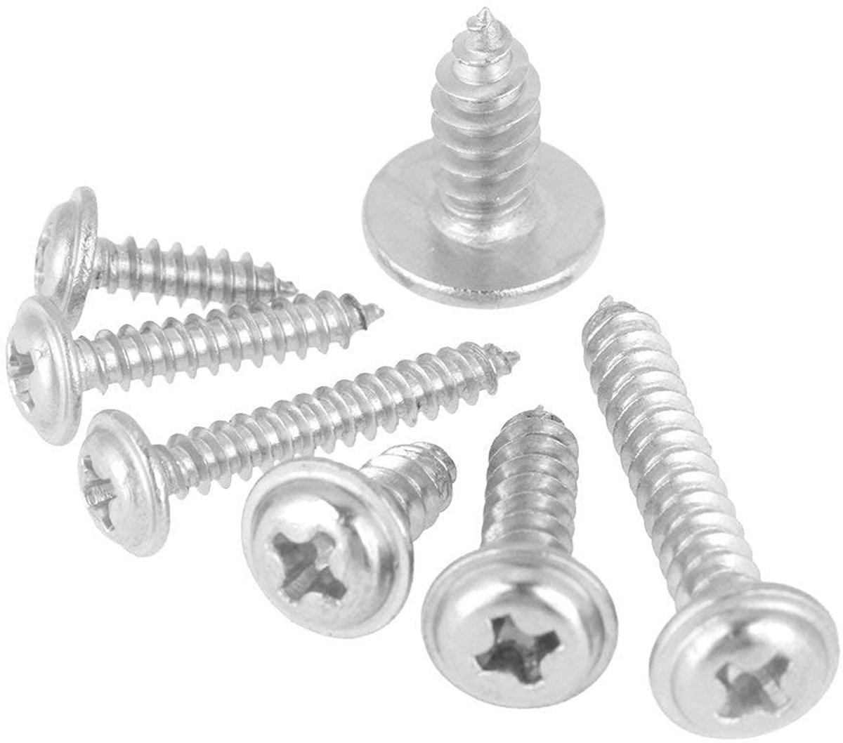 Dailygoods- Schroeven Set 220 Stuks - Roestvrij Staal 304 - Cilindrische Kop - Zelftappende Schroeven - Afdichting - Hoogwaardige Kwaliteit - Bevestigingsmateriaal