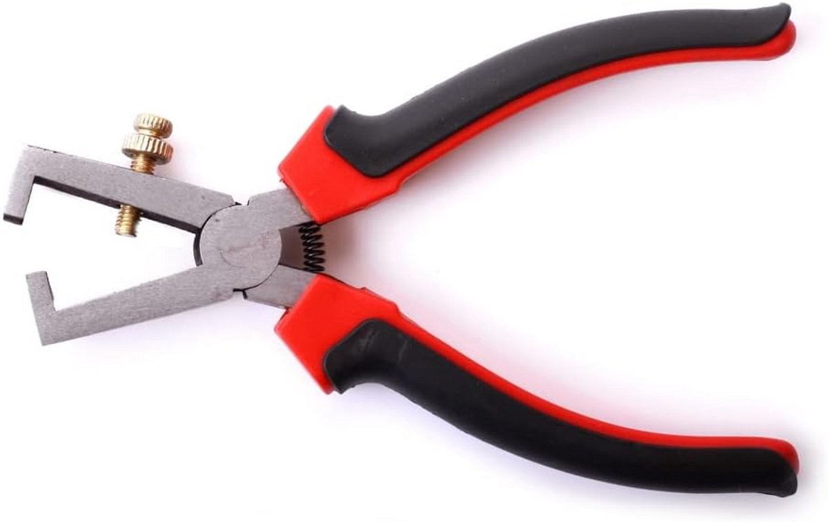 Kabelstriptang - Draadstripper - Kabels Strippen - Instelbare Doorsnede - Tot 4 mm² - Rood