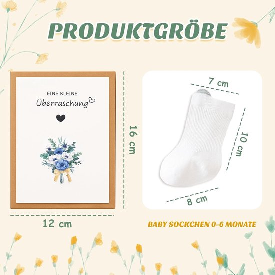Zwangerschapsaankondiging Cadeau met Babysokjes voor Wordt Opa, Oma of Papa van Merkloos — afbeelding 3