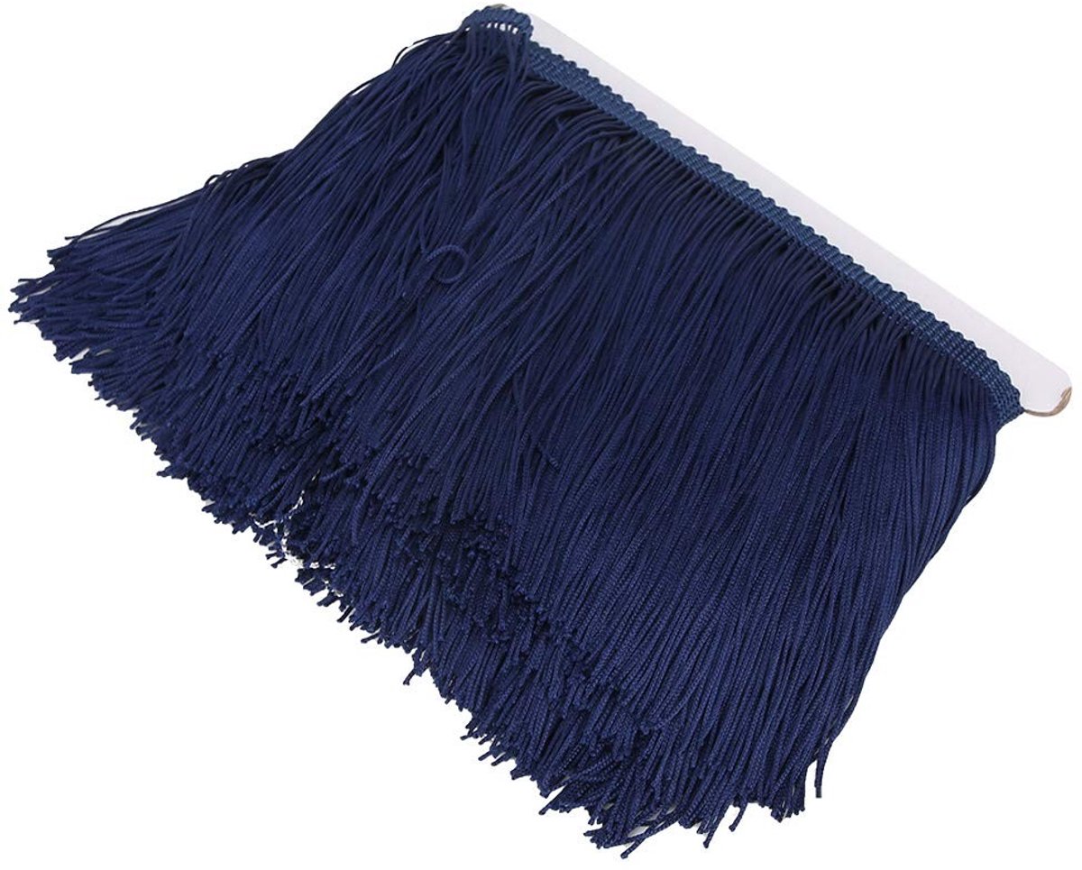 Dailygoods- Fringe Kwastje 14 cm - Polyester Kant Trim - 10 meter - Huidvriendelijk - Decoratie - Geschikt voor Kostuums - Franjekant