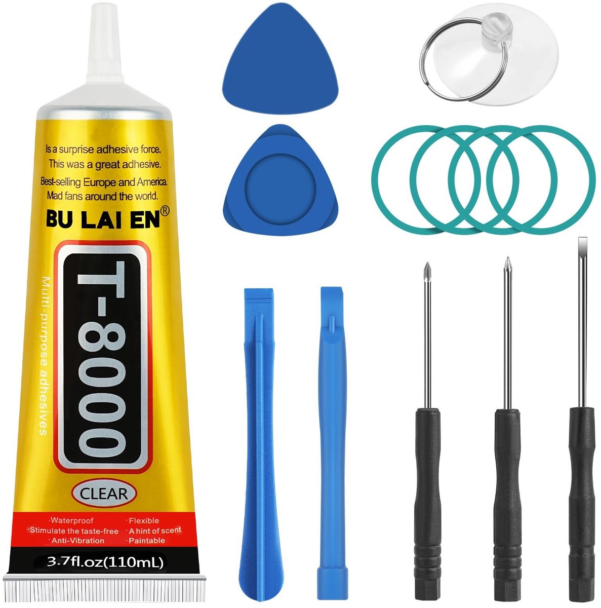 Dailygoods - Reparatieset voor Mobiele Telefoonschermen met Lijm en Gereedschap