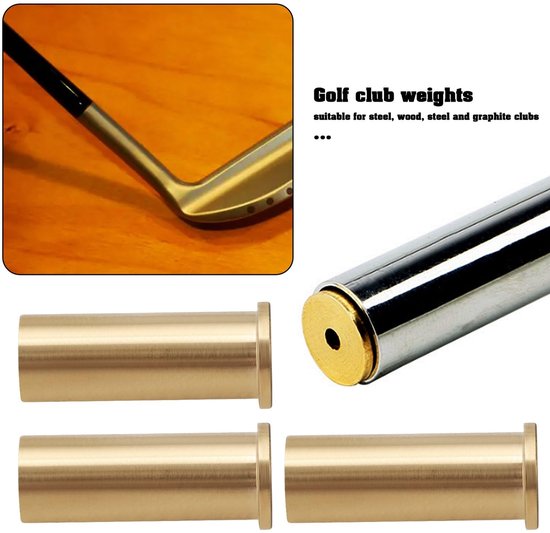 Dailygoods- Golfclub Gewicht 5 Stuks - Messing Gewicht Hoofd - Geschikt voor Stalen Hout/Ijzer - 2g - 8.5 x 6mm - Hoge Duurzaamheid - Gewichtblok van Dailygoods — afbeelding 3