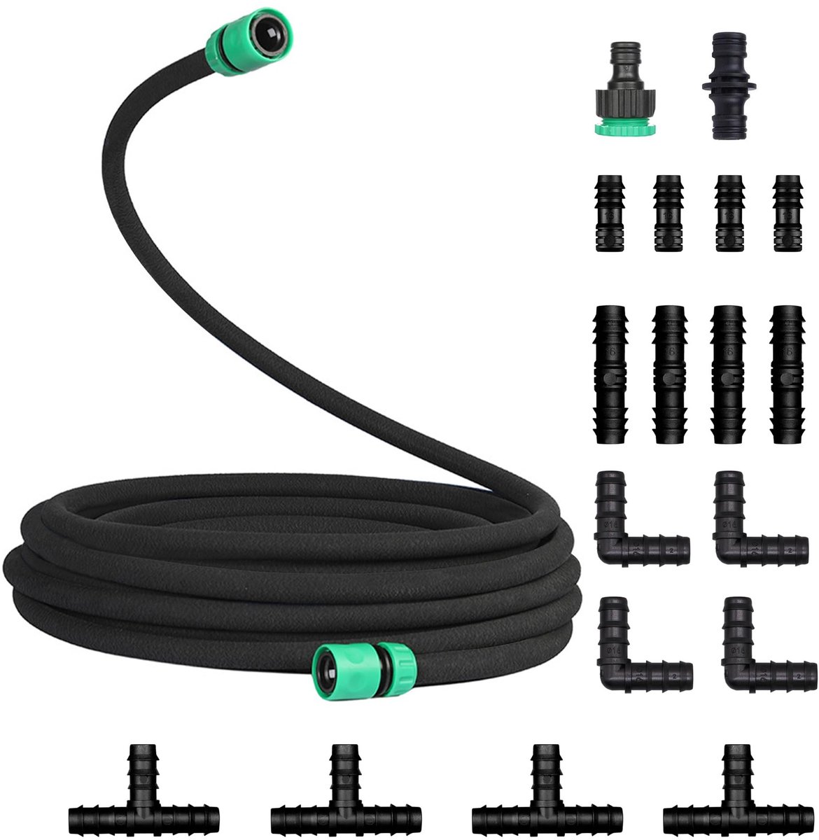 Dailygoods- Druppelslang 15 meter - Sproeislang - Irrigatiesysteem - Porous Rubber - Waterbesparend - Gemakkelijke installatie - Irrigatieslang