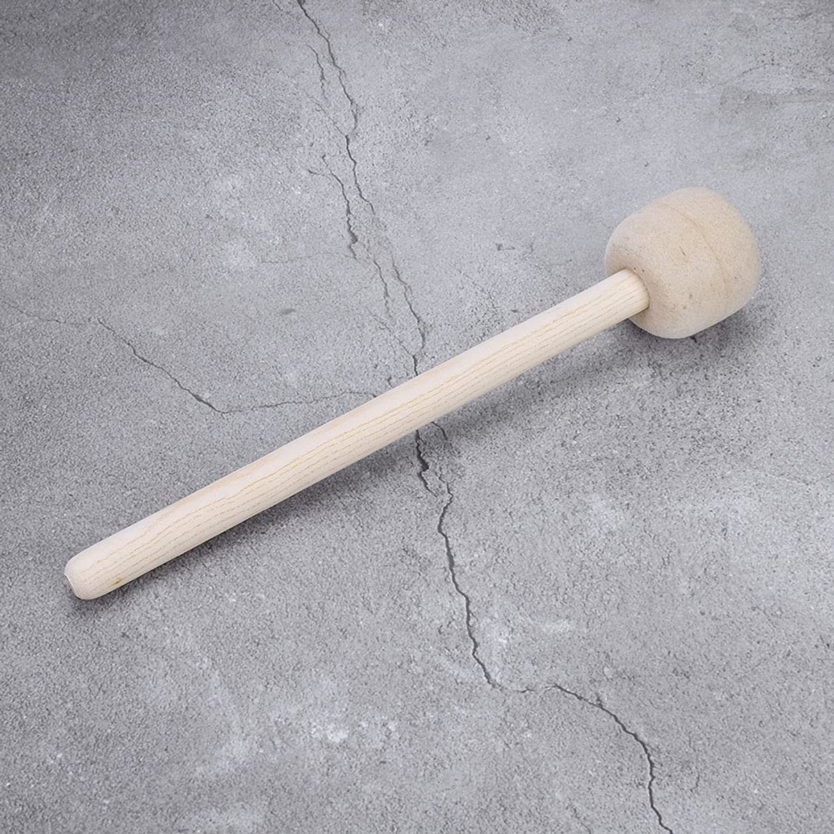 Dailygoods- Basdrum Hamer Duurzaam - Antislip/Hout - Lichtgewicht/Draagbaar - Professioneel/Student - Zachte Kern van Vilt - Stevig en Anti-Vervormen - Drumstick