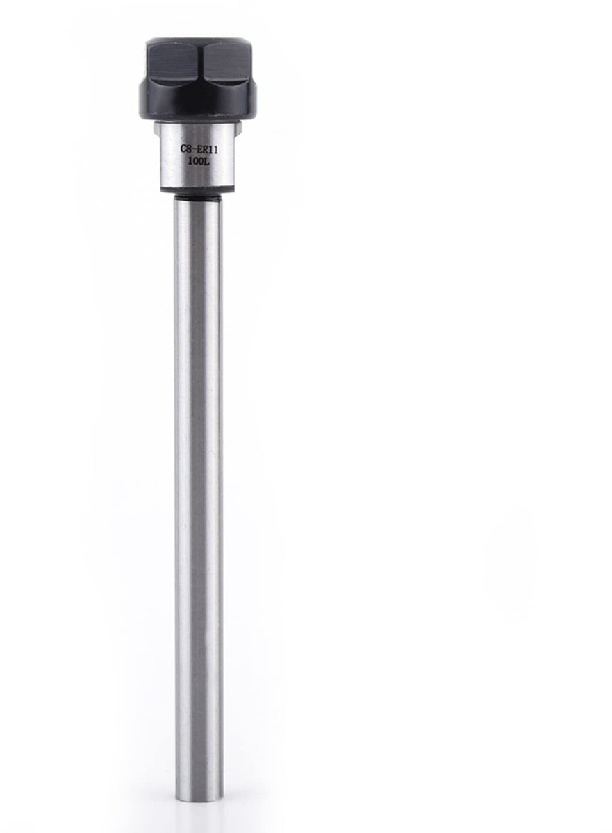 Dailygoods- Collet Extension C8-ER11A - Verlengstuk voor Router - Clamping Holder - CNC Draaibank - Freesmachine - Duurzaam Materiaal - 12.2 cm Lengte