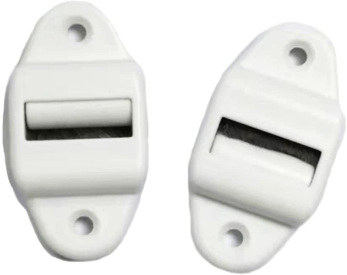 Dailygoods- Riemgeleiding 8 Stuks - Riemgeleider met Borstelafdichting - Geschikt voor Riemen tot 23 mm - Vermindert Wrijving - Verlengd Levensduur - Kunststof - Rolluikgeleider