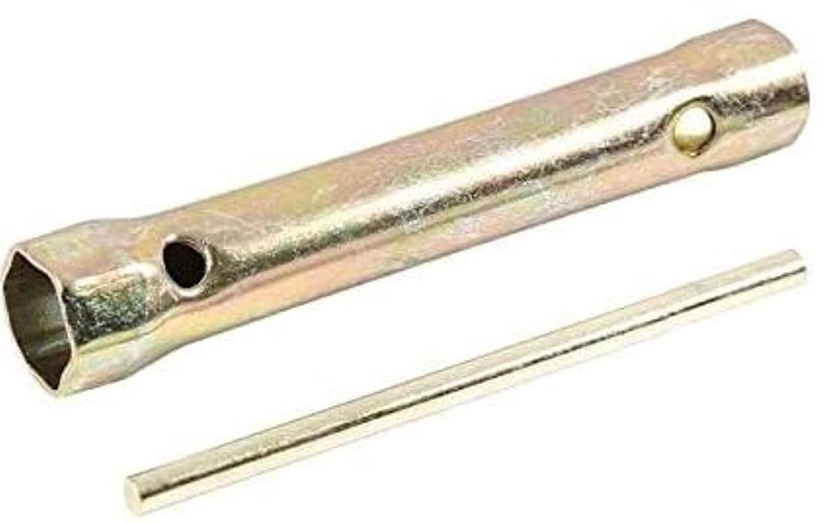 Dailygoods- Bougiesleutel 16mm/18mm - Ergonomisch ontwerp - Hoogwaardige duurzaamheid - Diepe bereik 150mm - Tommy bar 13mm - Gegalvaniseerd oppervlak - Steeksleutel