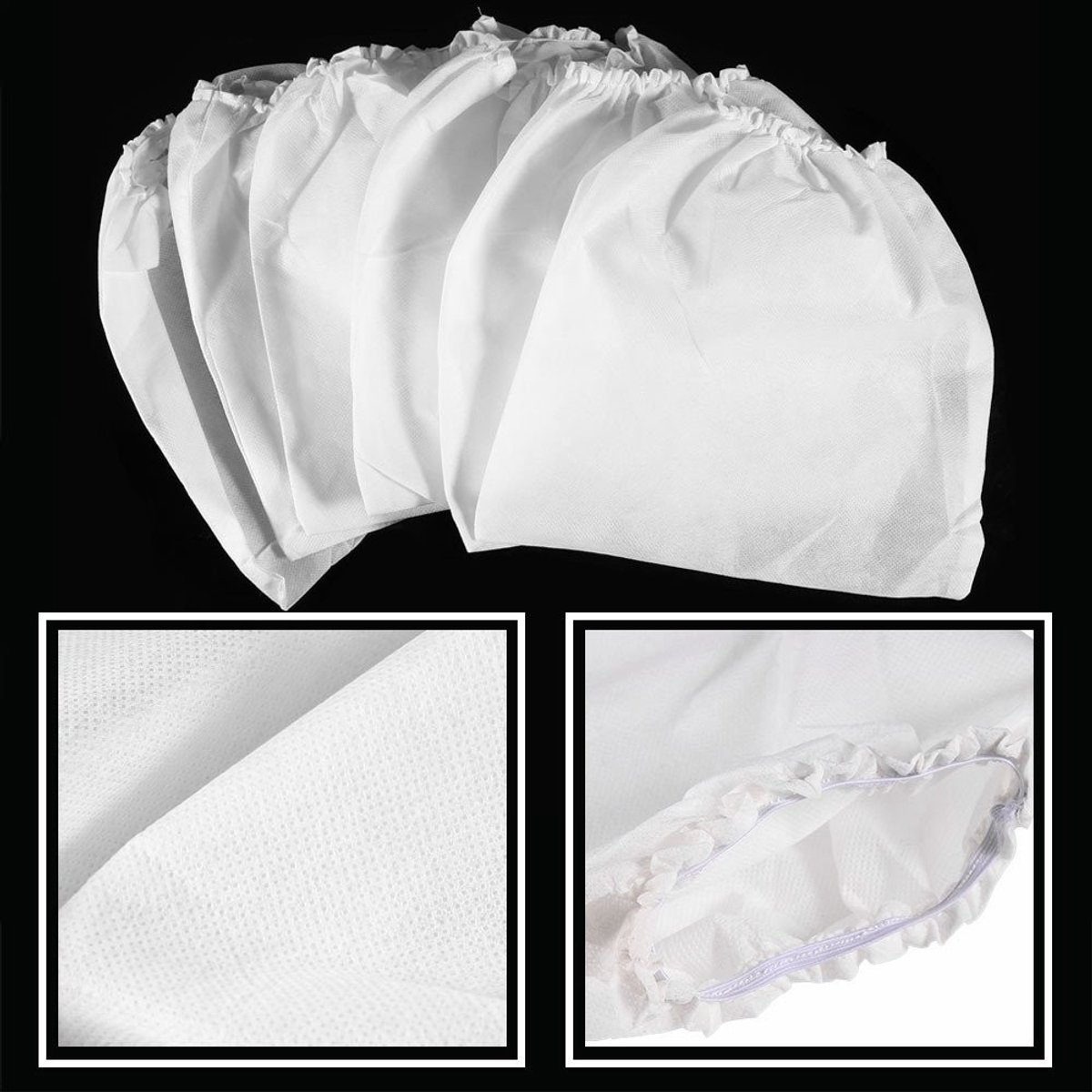 Dailygoods- Stofzuigerzakken 10 Stuks - Lekvrije Reservezakken - Nagelstofzuiger Accessoires - Hoogwaardige Vliesstof - Stabiele Prestaties - Herbruikbaar - Stofzuigerfilters